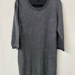 Banana Republic Charcoal Long Sleeve Dress
